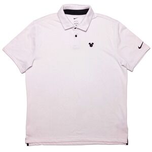 NIKE GOLF Disney Mickey Mouse Polo Shirt DV7528 White Camo Large L